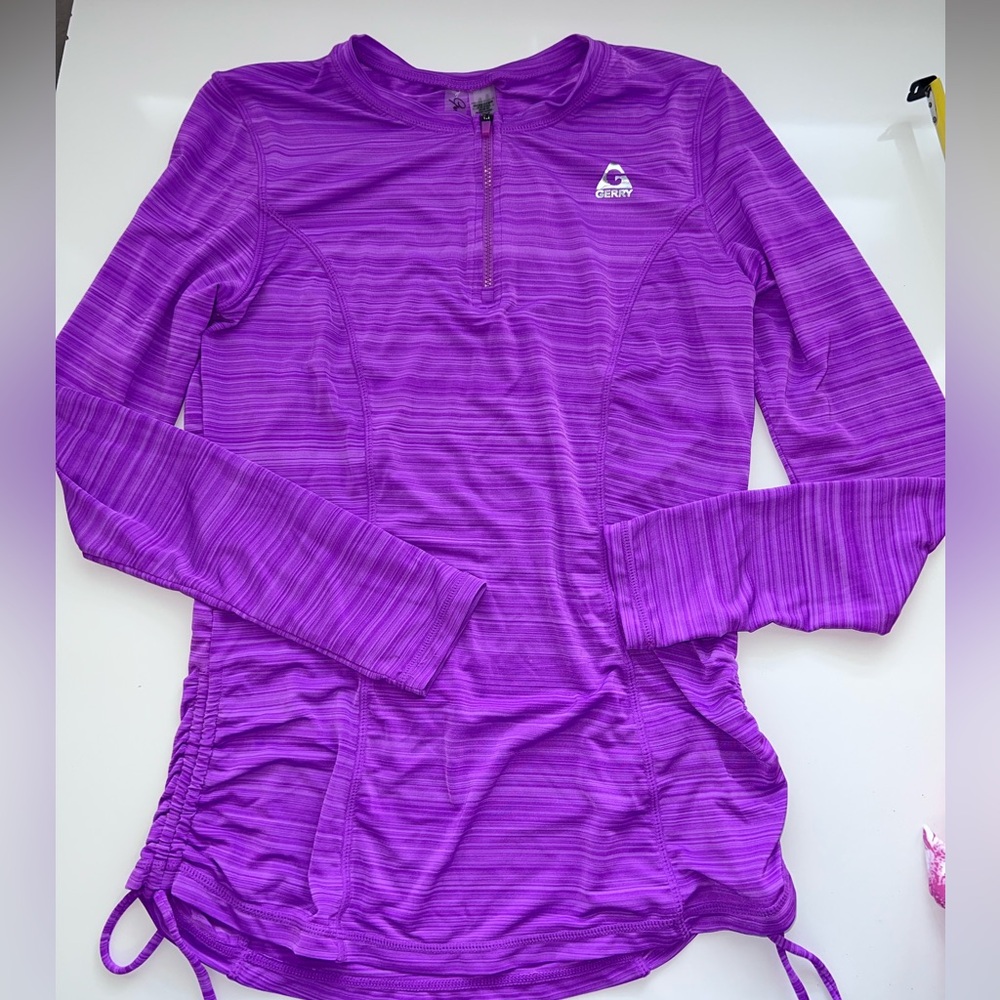GAIAM Swim Women’s Rash Guard (S) Purple Long Sleeve Athletic Top